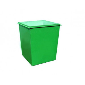 Металлический бак для мусора 0,8 куб. м