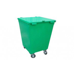 Бак для мусора 0,75 куб.м с крышкой на колесиках